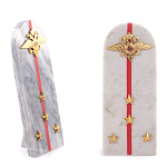Сувенир Погон МВД из натурального камня мрамор Souvenir Epaulets варинант исполнения - 4 | Loft Concept в Ростове-на-Дону