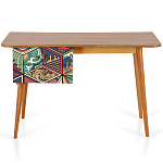 Письменный стол с принтом на ящиках Elise Desk варинант исполнения - 6 | Loft Concept в Ростове-на-Дону