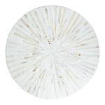 Столик с инкрустацией с перламутровым узором Dominic White варинант исполнения - 2 | Loft Concept в Ростове-на-Дону