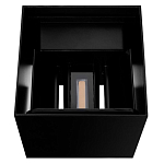 Уличный настенный светильник светодиодный формы куб черного цвета из металла Urban Minimalist варинант исполнения - 4 | Loft Concept в Ростове-на-Дону