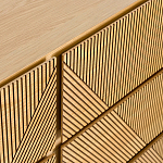 Комод с геометрическим рисунком на ящиках Anders Light Wood варинант исполнения - 5 | Loft Concept в Ростове-на-Дону