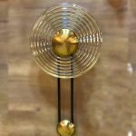 Бра с круглым рифленым плафоном янтарного цвета Savio Glass Disc Light варинант исполнения - 2 | Loft Concept в Ростове-на-Дону