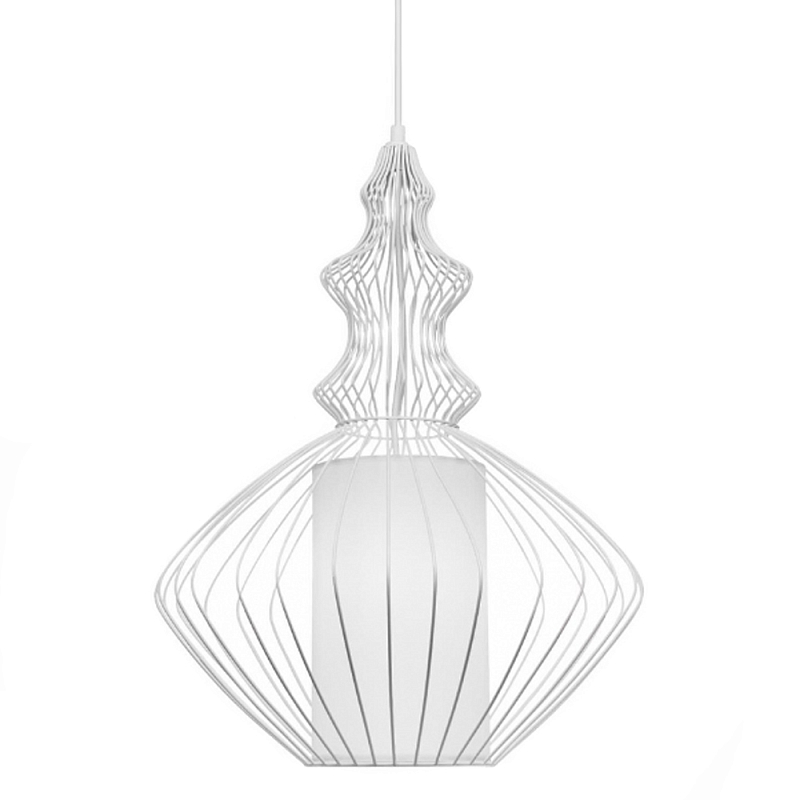 Подвесной светильник Wire Dream Pendant 2 Белый Белый Подвесной светильник Wire Dream Pendant 2 Белый Белый в Ростове-на-Дону | Loft Concept