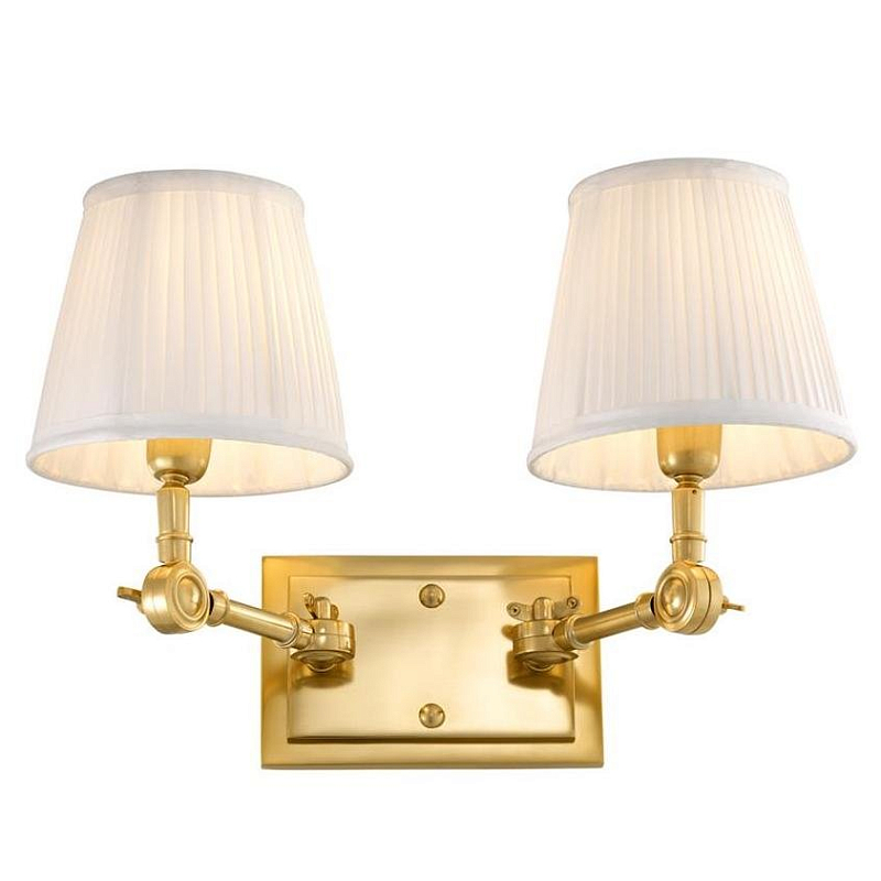  Wall Lamp Wentworth Double Gold+White     -- | Loft Concept 