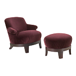 Премиальное Кресло с пуфом Turin варинант исполнения - 1 | Loft Concept в Ростове-на-Дону