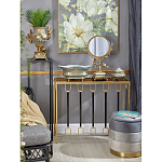 Шкатулка голубого цвета с золотым растительным узором Eden Garden варинант исполнения - 2 | Loft Concept в Ростове-на-Дону