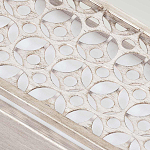 Бра прямоугольное в серебрянном цвете с ажурной решеткой Feiss варинант исполнения - 4 | Loft Concept в Ростове-на-Дону