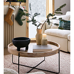 Журнальный стол с круглой деревянной столешницей Urban Style Space варинант исполнения - 5 | Loft Concept в Ростове-на-Дону