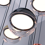 Люстра каскадная с черным круглым основанием 27 подвесов Celestial Waltz варинант исполнения - 4 | Loft Concept в Ростове-на-Дону