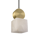 Подвесной светильник с квадратным мраморным плафоном Marble square варинант исполнения - 3 | Loft Concept в Ростове-на-Дону