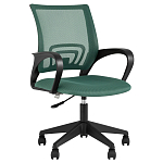 Офисное кресло с основанием из черного пластика Desk chairs Green варинант исполнения - 1 | Loft Concept в Ростове-на-Дону
