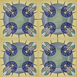 Плитка дизайнерская с узором Экипаж варинант исполнения - 2 | Loft Concept в Ростове-на-Дону