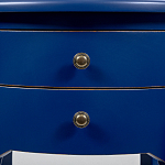 Синяя тумба на фигурных ножках Shelby варинант исполнения - 3 | Loft Concept в Ростове-на-Дону
