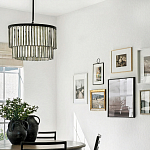 Люстра круглая с подвесками из натурального перламутра Nacre варинант исполнения - 3 | Loft Concept в Ростове-на-Дону