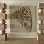 Декор настенный в Эко стиле рафия Malibu wall panel варинант исполнения - 2 | Loft Concept в Ростове-на-Дону
