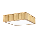 Потолочный светильник квадратный с гофрированным латунным абажуром Millennium варинант исполнения - 1 | Loft Concept в Ростове-на-Дону