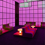 Дизайнерский кофейный стол на круглых ножках Poltronova T02 Pink Coffee Table варинант исполнения - 7 | Loft Concept в Ростове-на-Дону