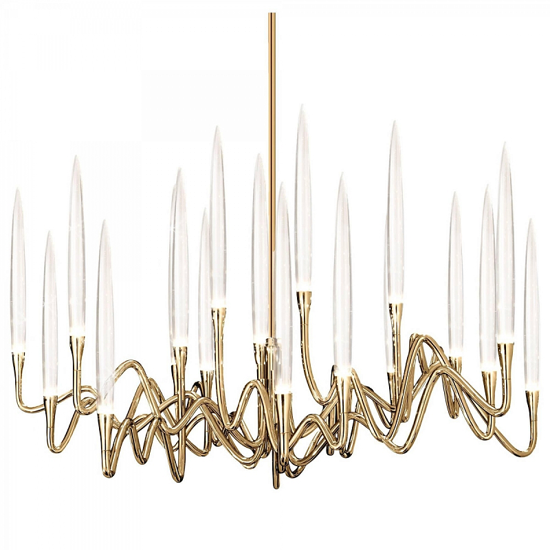  Il Pezzo 3 Round Chandelier Brass and Crystals   -- | Loft Concept 