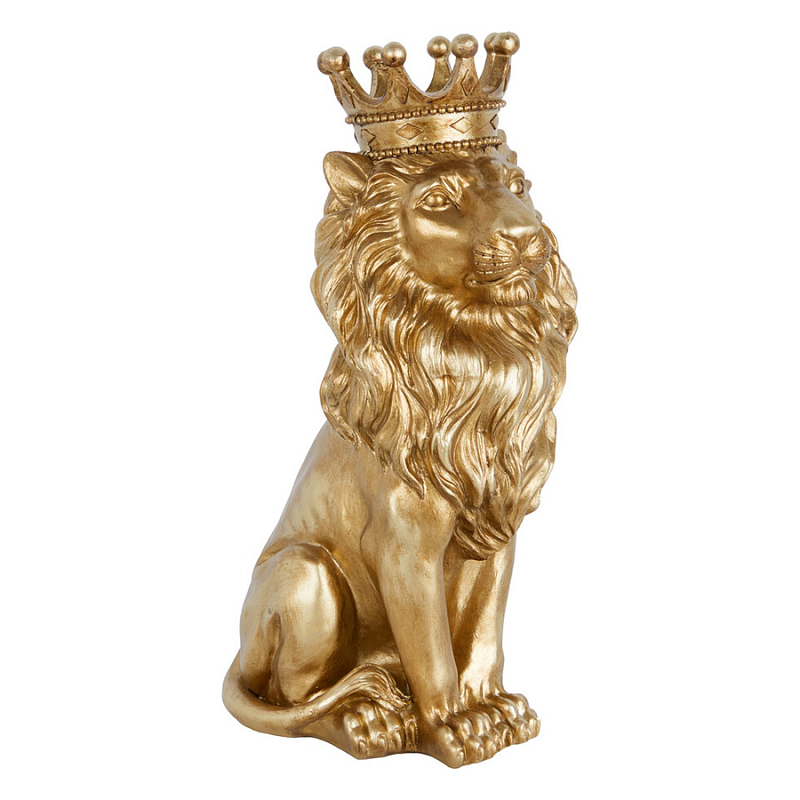 Статуэтка лев с детализированной гривой и изящной короной Lion Crown Золотой Статуэтка лев с детализированной гривой и изящной короной Lion Crown Золотой в Ростове-на-Дону | Loft Concept