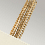 Люстра подвесная с широким белым текстильным абажуром и вертикальными декоративными элементами Hinkley варинант исполнения - 5 | Loft Concept в Ростове-на-Дону