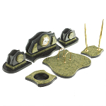 Настольный письменный набор из змеевика из 7-ми элементов Successful Leader варинант исполнения - 2 | Loft Concept в Ростове-на-Дону