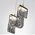 Подвесной светильник волнистой формы из фактурного стекла Wave варинант исполнения - 10 | Loft Concept в Ростове-на-Дону