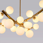 Люстра подвесная фигурная с белыми лампами в форме шара Felicitat варинант исполнения - 2 | Loft Concept в Ростове-на-Дону