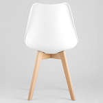 Стул с основой из пластика и мягким сиденьем Arvika White варинант исполнения - 5 | Loft Concept в Ростове-на-Дону