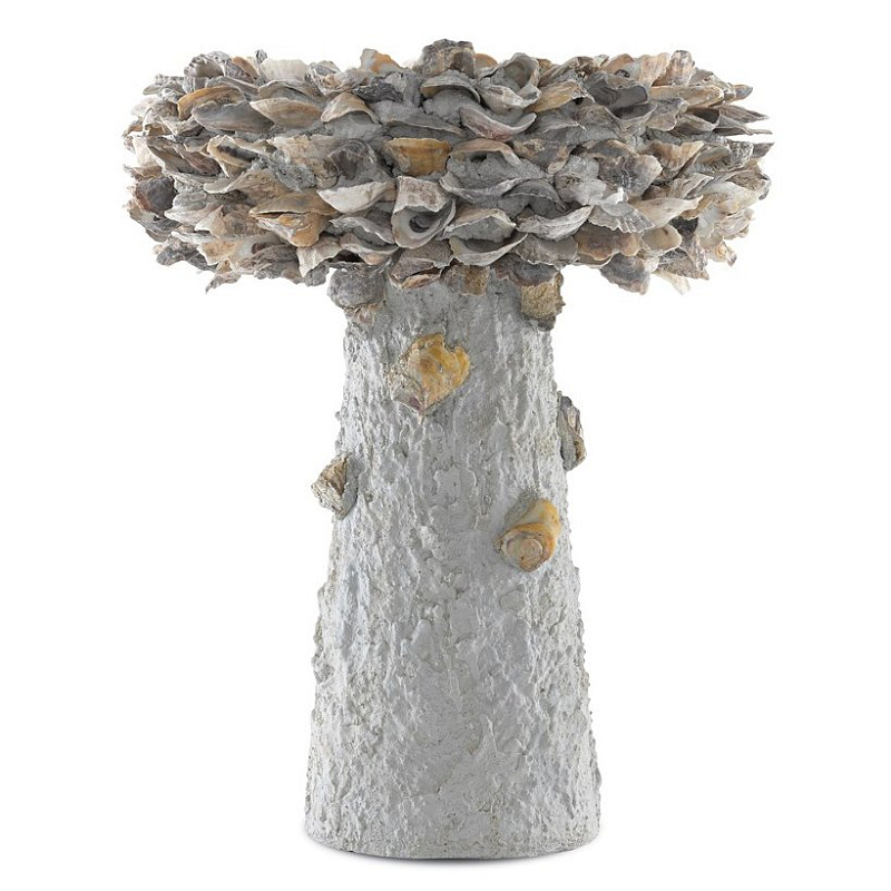   Oyster Shell Medium Bird Bath   -- | Loft Concept 