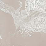 Обои ручная роспись в стиле Арт-деко Whistler Peacocks Special Colourway on Almost Mauve dyed silk варинант исполнения - 2 | Loft Concept в Ростове-на-Дону