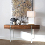 Консоль прямоугольная с выдвижным ящиком на прозрачных ножках Hitchcock варинант исполнения - 1 | Loft Concept в Ростове-на-Дону