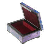 Шкатулка из натурального камня лазурит и чароит Stone Casket варинант исполнения - 3 | Loft Concept в Ростове-на-Дону