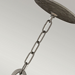 Люстра подвесная с широким белым текстильным абажуром и вертикальными декоративными элементами Hinkley варинант исполнения - 7 | Loft Concept в Ростове-на-Дону