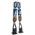 Комплект из 2-х деревянных статуэток Asmat Tall Statuettes Blue Green варинант исполнения - 2 | Loft Concept в Ростове-на-Дону