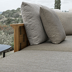 Дизайнерский уличный диван из массива дерева с плетеной спинкой PALINFRASCA Sofa варинант исполнения - 2 | Loft Concept в Ростове-на-Дону