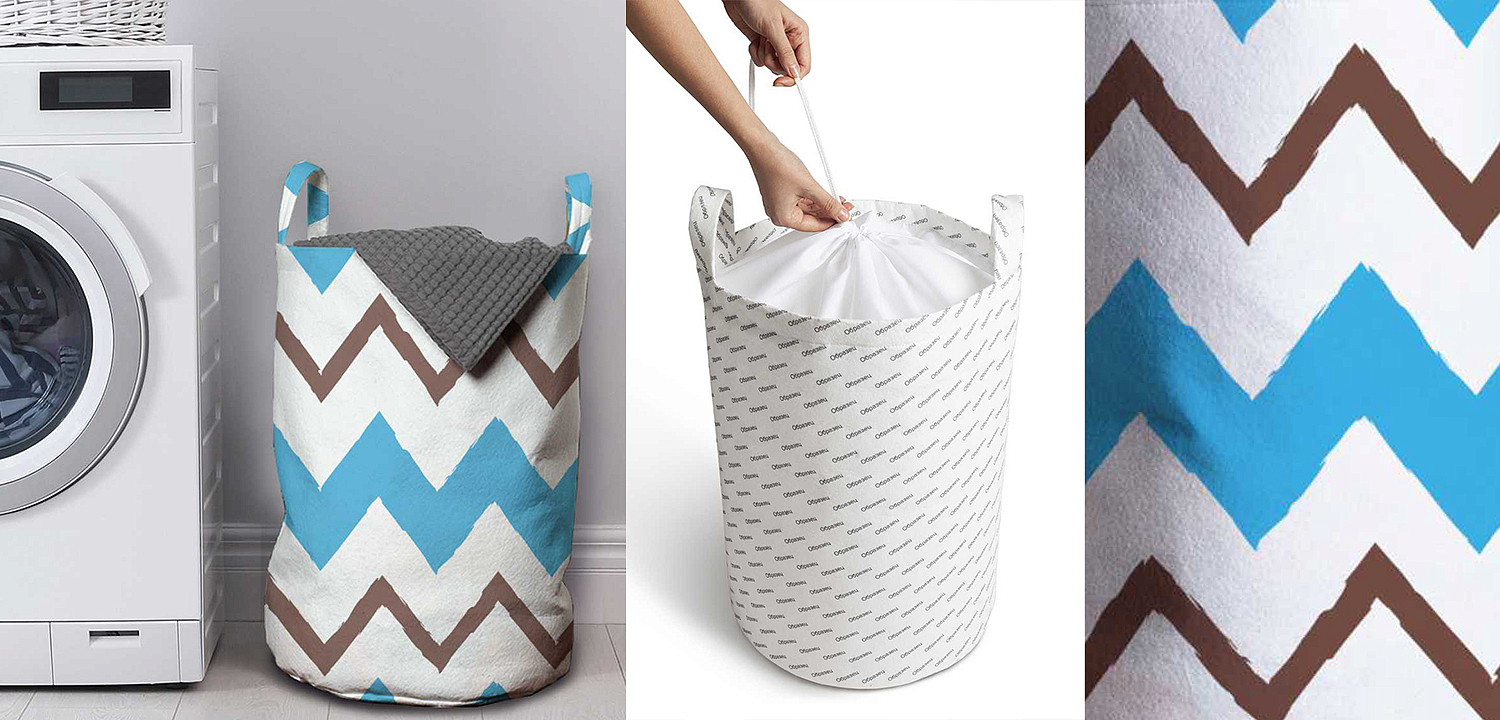 Корзина Blue Zigzag Basket Корзина Blue Zigzag Basket - Loft-Concept в Ростове-на-Дону