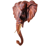Панно из дерева голова слона Panel With Animals 30 варинант исполнения - 2 | Loft Concept в Ростове-на-Дону