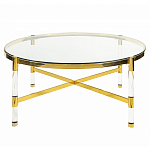 Кофейный столик со столешницей из стекла Crossy варинант исполнения - 1 | Loft Concept в Ростове-на-Дону