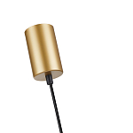 Подвесной светильник с сетчатым металлическим плафоном цилиндрической формы золотой Metal Mesh варинант исполнения - 5 | Loft Concept в Ростове-на-Дону