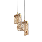 Подвесной светильник волнистой формы из фактурного стекла Wave варинант исполнения - 2 | Loft Concept в Ростове-на-Дону