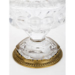 Чаша из прозрачного стекла на ножке с бронзовой ручкой в виде ветки Eden Garden варинант исполнения - 4 | Loft Concept в Ростове-на-Дону