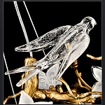 Люстра в виде золотой ветки с цветами и птичками Marvelous Garden варинант исполнения - 10 | Loft Concept в Ростове-на-Дону