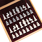 Шахматы Северные народы в ларце из натурального бука Decorative Thematic Chess варинант исполнения - 6 | Loft Concept в Ростове-на-Дону