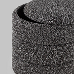 Пуф Three Gray в ткани букле серого цвета варинант исполнения - 5 | Loft Concept в Ростове-на-Дону