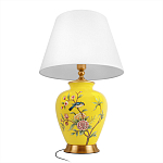 Настольная лампа желтая с изображением птиц Slip Away варинант исполнения - 9 | Loft Concept в Ростове-на-Дону