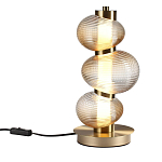 Настольная лампа с 3-мя рифлеными стеклянными шарами Marcelh Light варинант исполнения - 2 | Loft Concept в Ростове-на-Дону