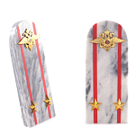 Сувенир Погон МВД из натурального камня мрамор Souvenir Epaulets варинант исполнения - 6 | Loft Concept в Ростове-на-Дону