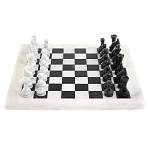 Шахматы классические с белой доской из натурального камня Мрамор Decorative Thematic Chess варинант исполнения - 1 | Loft Concept в Ростове-на-Дону