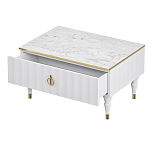 Стол журнальный белый с ящиком Expanses of Beauty варинант исполнения - 2 | Loft Concept в Ростове-на-Дону