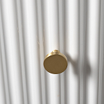 Тумбочка белая круглая с мраморной столешницей Thoroughbass варинант исполнения - 2 | Loft Concept в Ростове-на-Дону